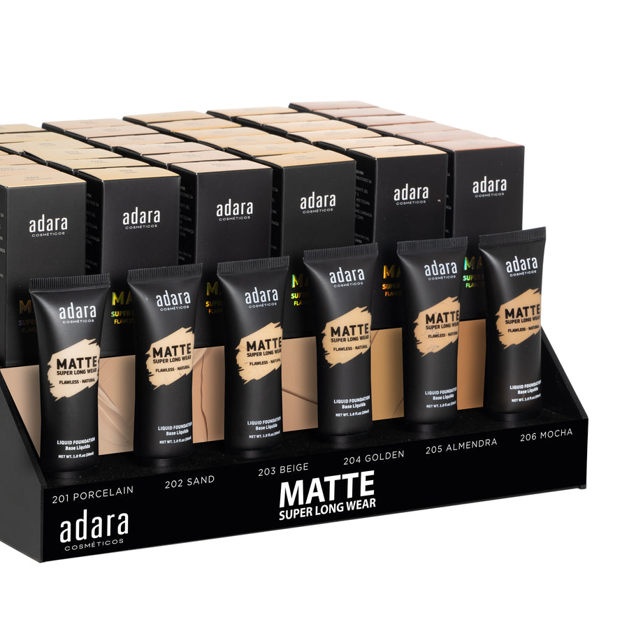 MAQUILLAJE MATTE EXHIBIDOR