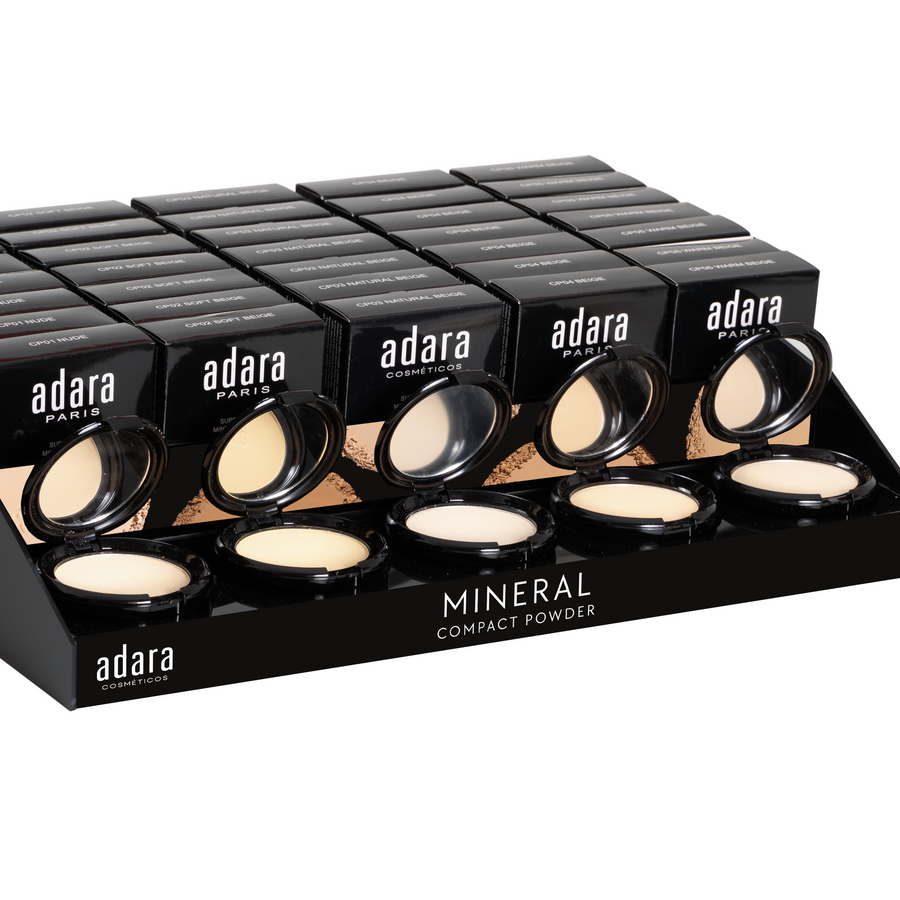 POLVO COMPACTO MINERAL EXHIBIDOR